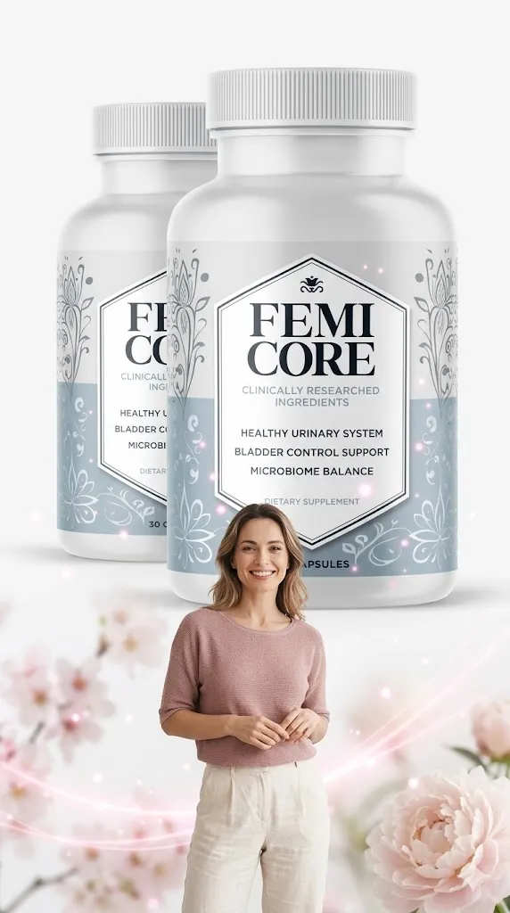 FemiCore natural bladder health supplement capsules